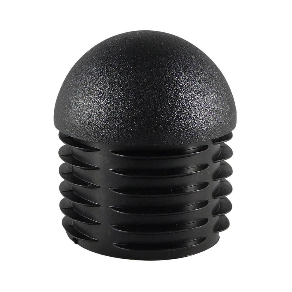 runde Gleiter mit 35mm Rohre Kugelkopf - Verpas schwarz für