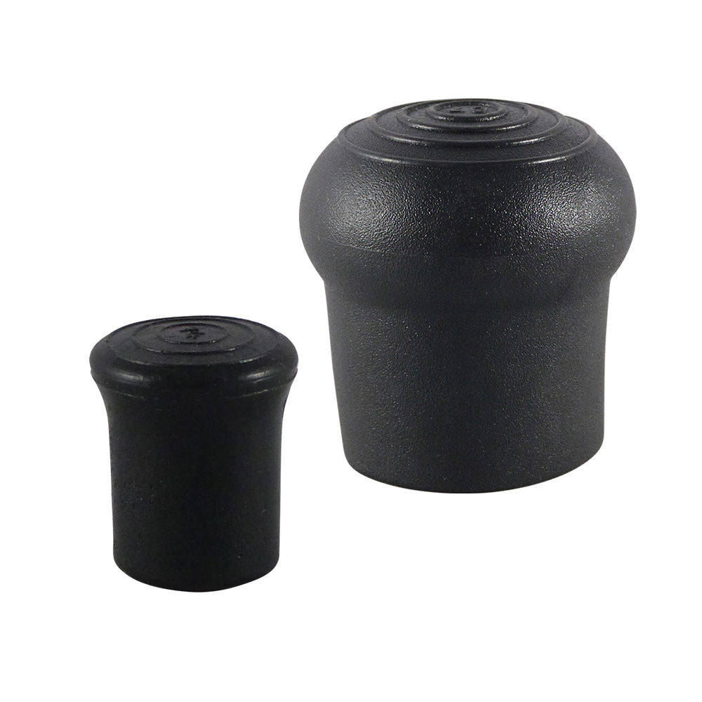 Verpas - Kappen für runde Rohre PE 15 mm schwarz
